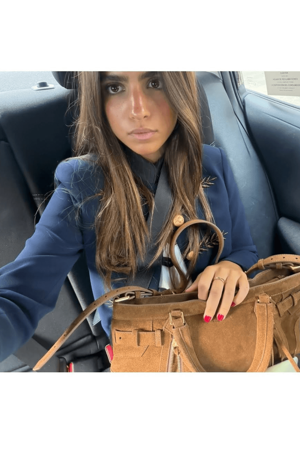 Renata Gold Embroidered Navy Short Blazer – Limited Edition - thumbnail 7