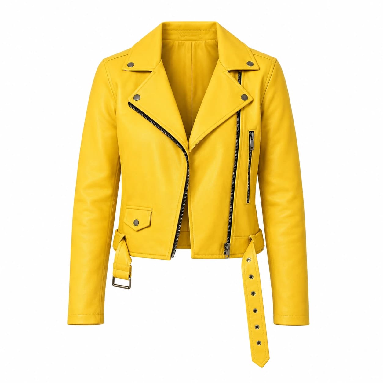 Alexandra Park Yellow Biker Jacket