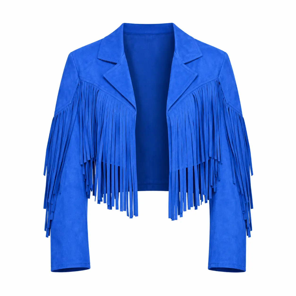 Hailey Wright Blue Fringed Jacket