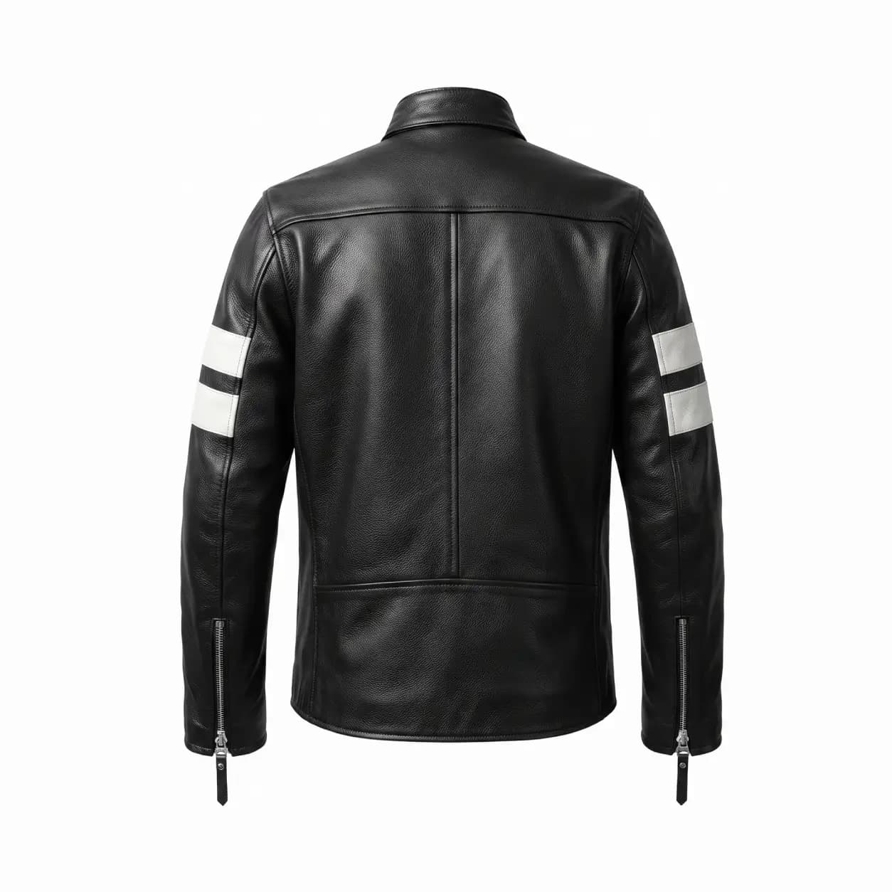 Keanu Reeves Black Biker Jacket - thumbnail 2
