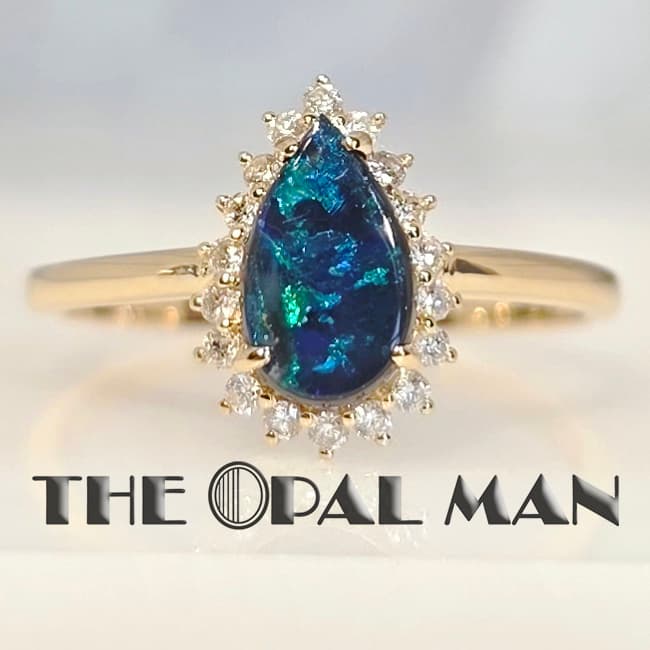 Midnight Stars Australian Black Opal 18K Yellow Gold – 421-00362