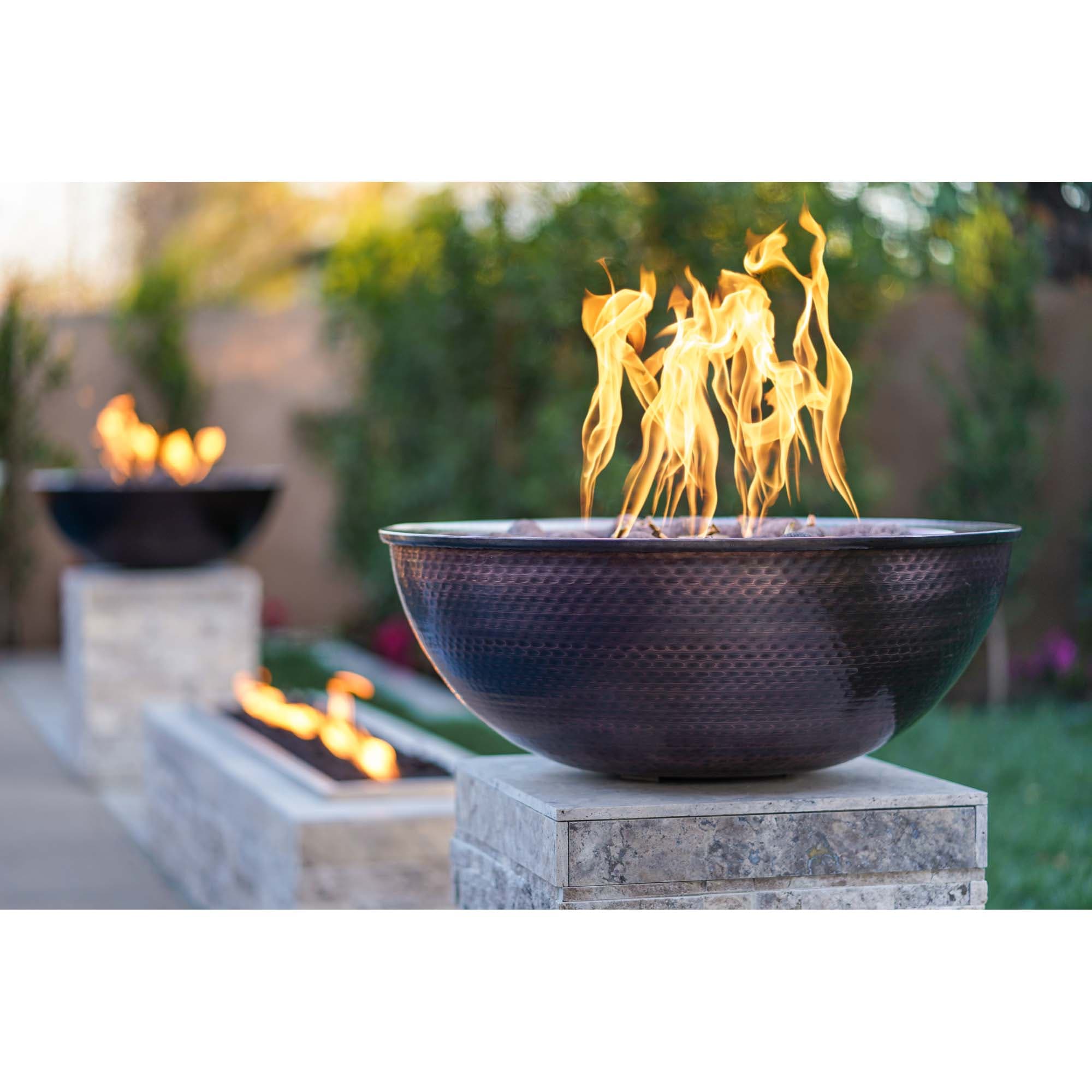 Sedona Fire Bowl – Hammered Patina Copper - thumbnail 3