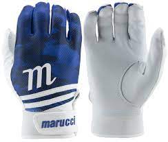 MARUCCI CRUX BATTING GLOVES – ADULT L – ROYAL BLUE