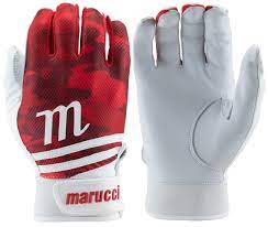 MARUCCI CRUX BATTING GLOVES – ADULT L – RED