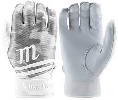 MARUCCI CRUX BATTING GLOVES – ADULT XL – WHITE