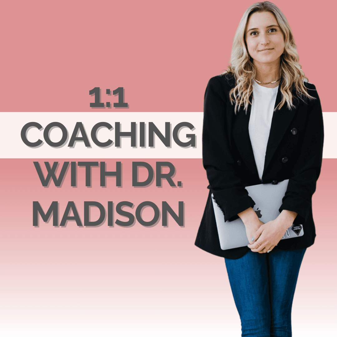 1:1 Coaching Call with Dr. Madison (For VGF members ONLY!)