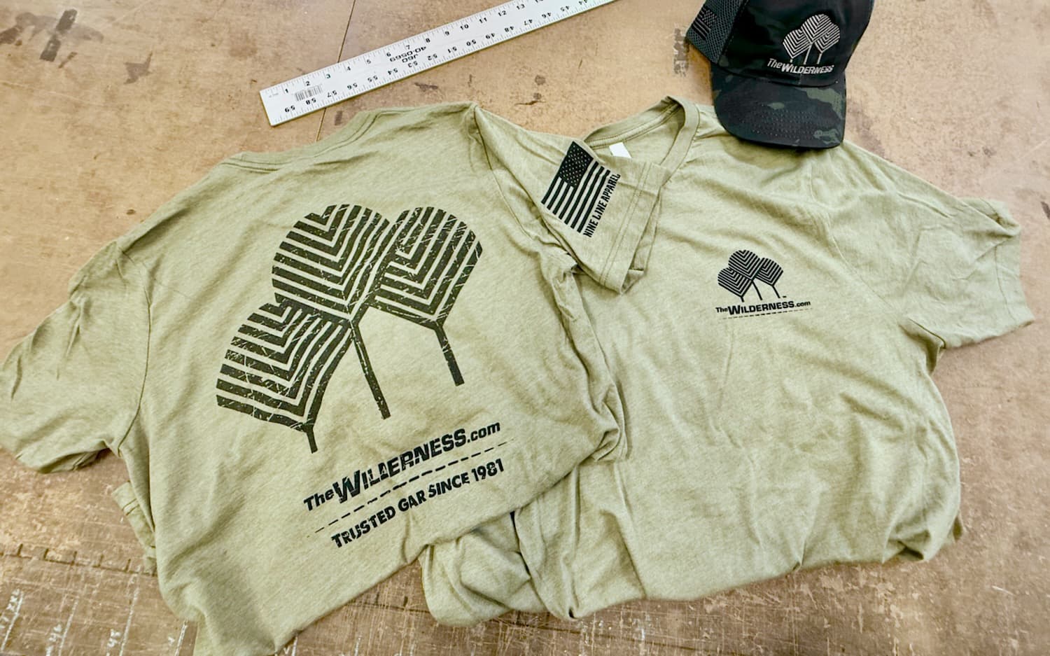 Wilderness Logo T-Shirt, Olive
