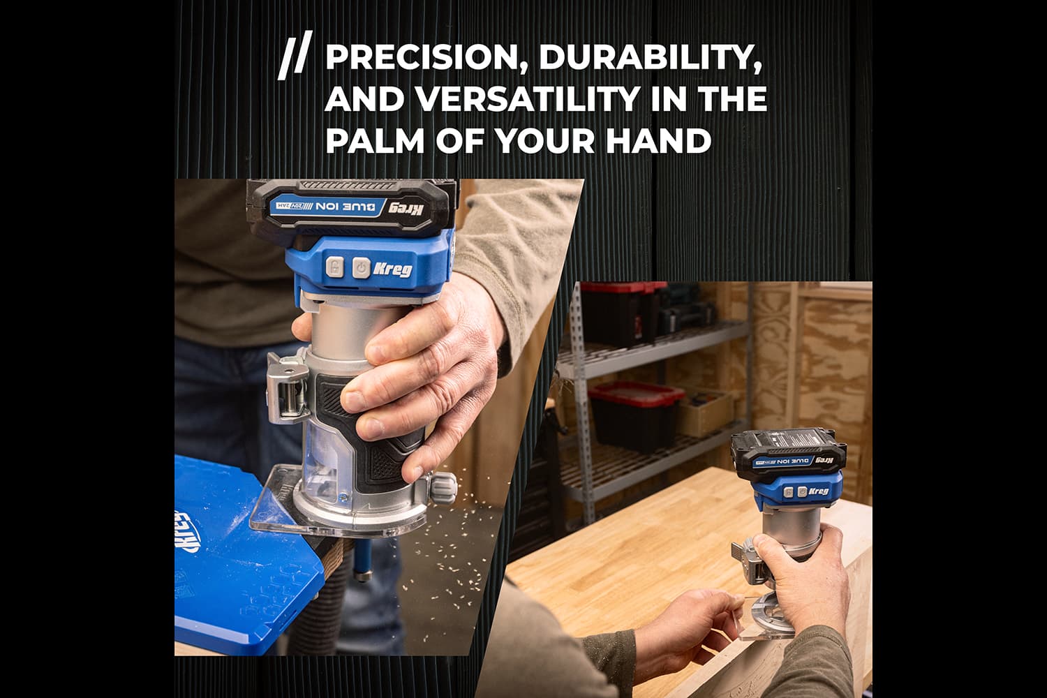 Kreg 20V Ionic Drive™ 1/4" Trim Router - thumbnail 3