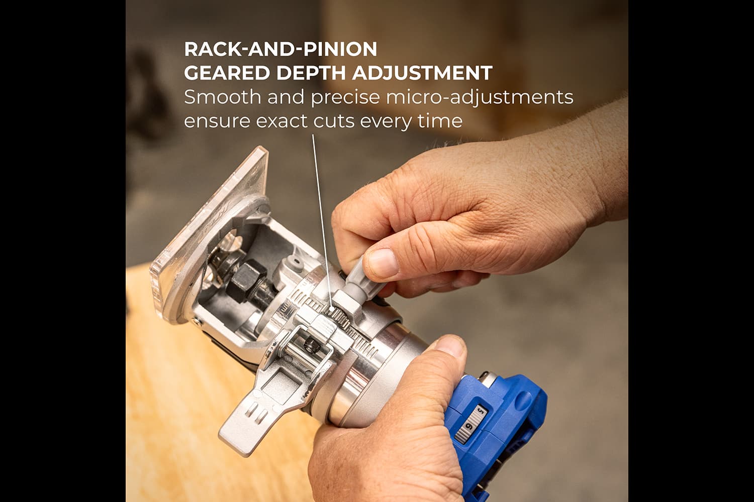 Kreg 20V Ionic Drive™ 1/4" Trim Router - thumbnail 8