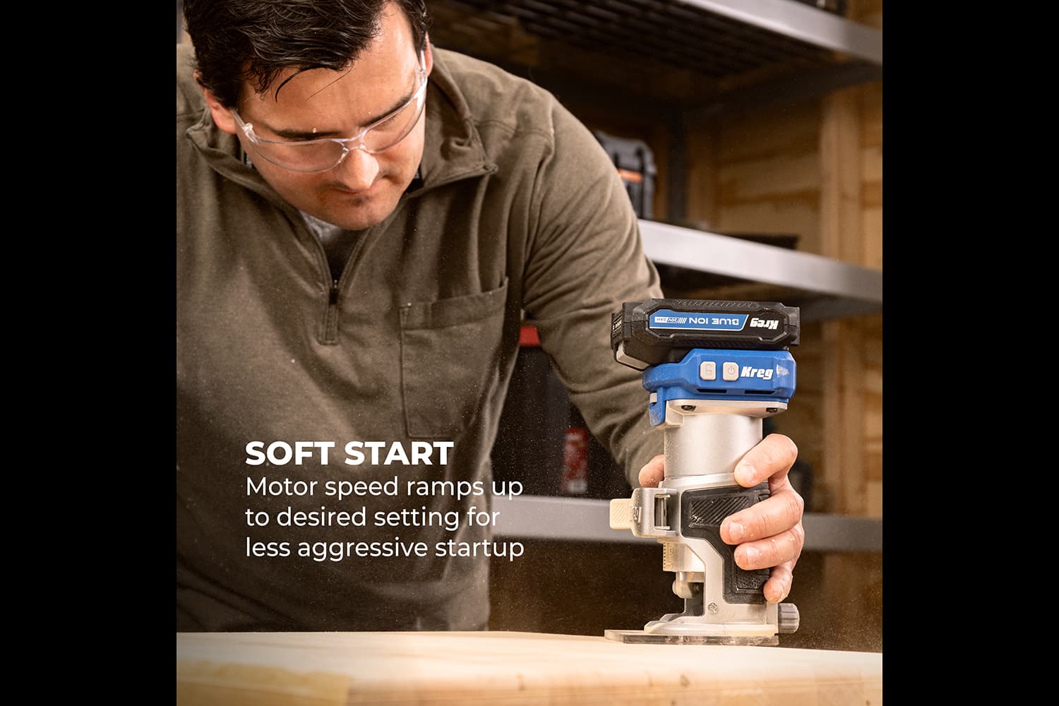 Kreg 20V Ionic Drive™ 1/4" Trim Router - thumbnail 9