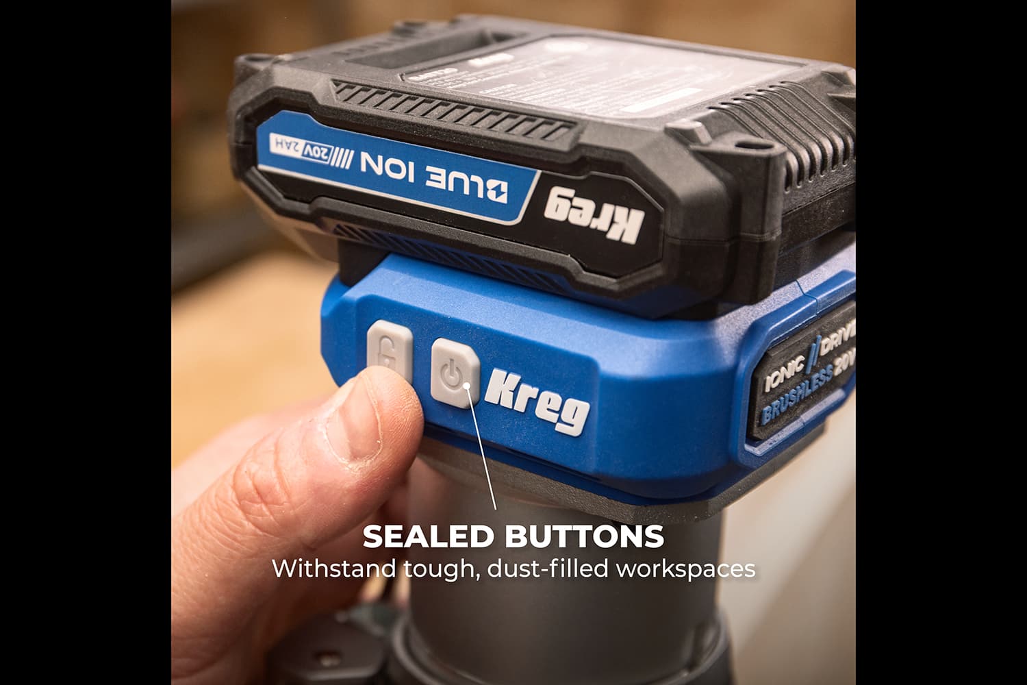 Kreg 20V Ionic Drive™ 1/4" Trim Router - thumbnail 10