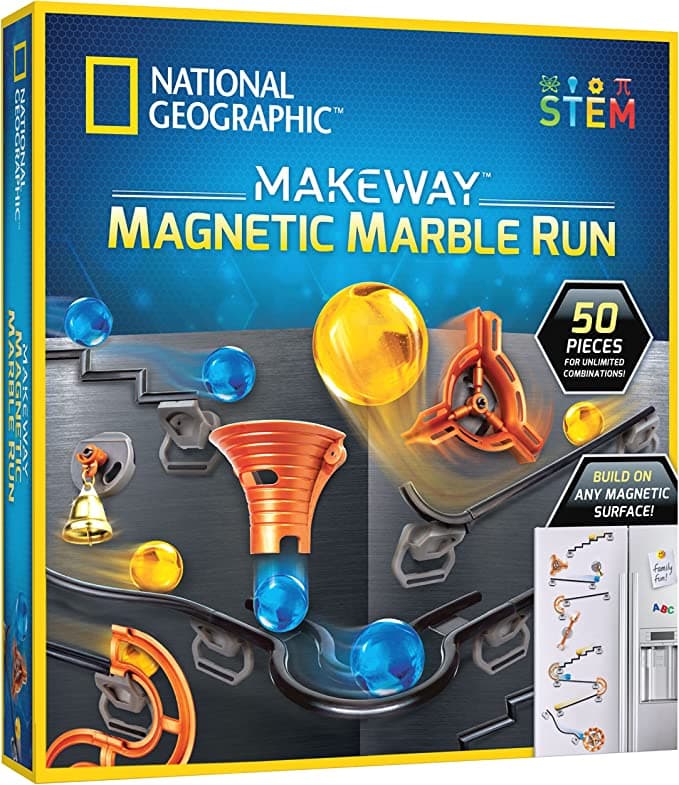 NATIONAL GEOGRAPHIC Magnetic Marble Run – 50-Piece