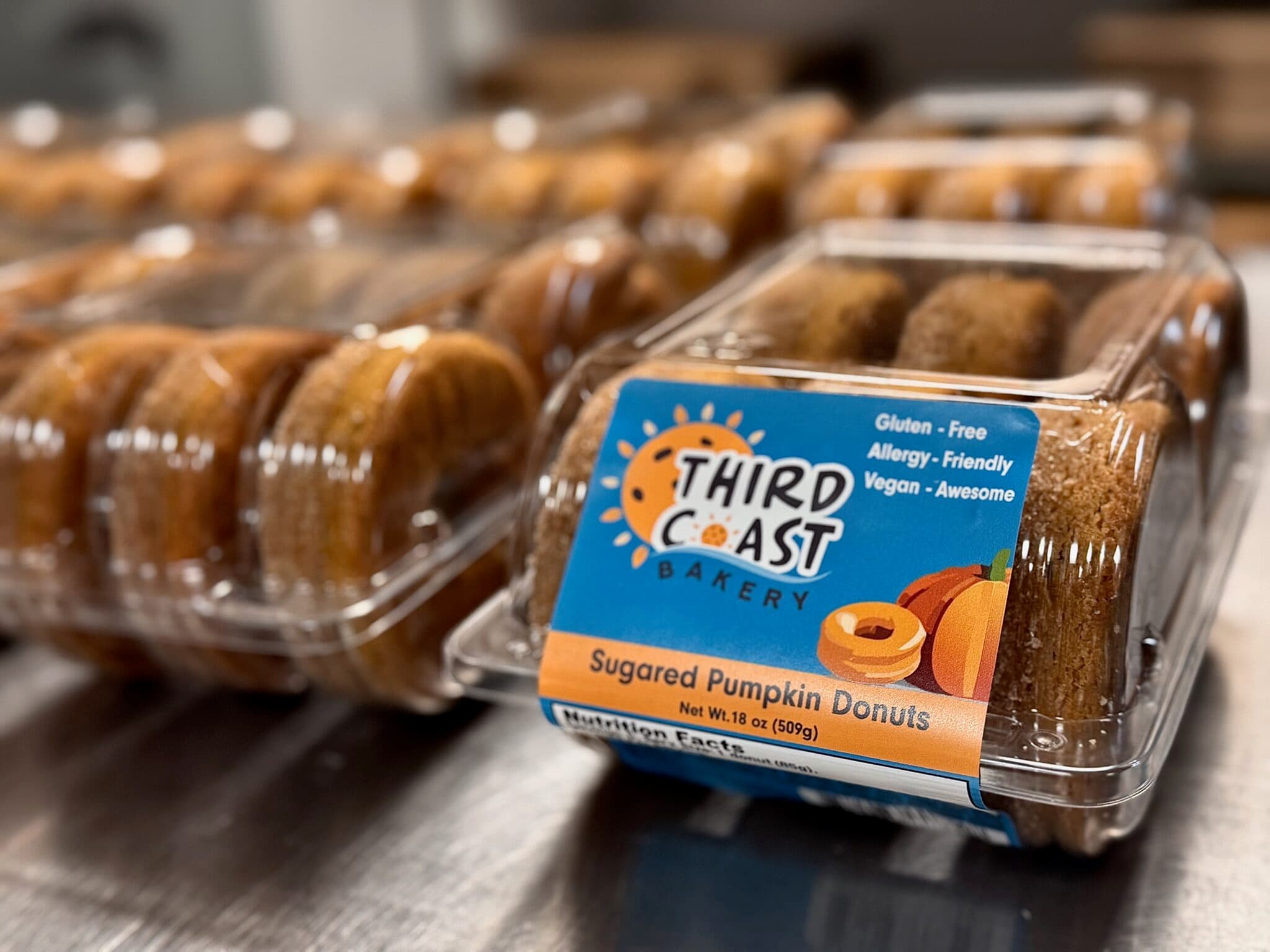6-Pack Sugared Pumpkin Donuts