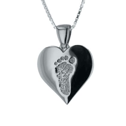 Footprint Heartfelt Pendant - thumbnail 3