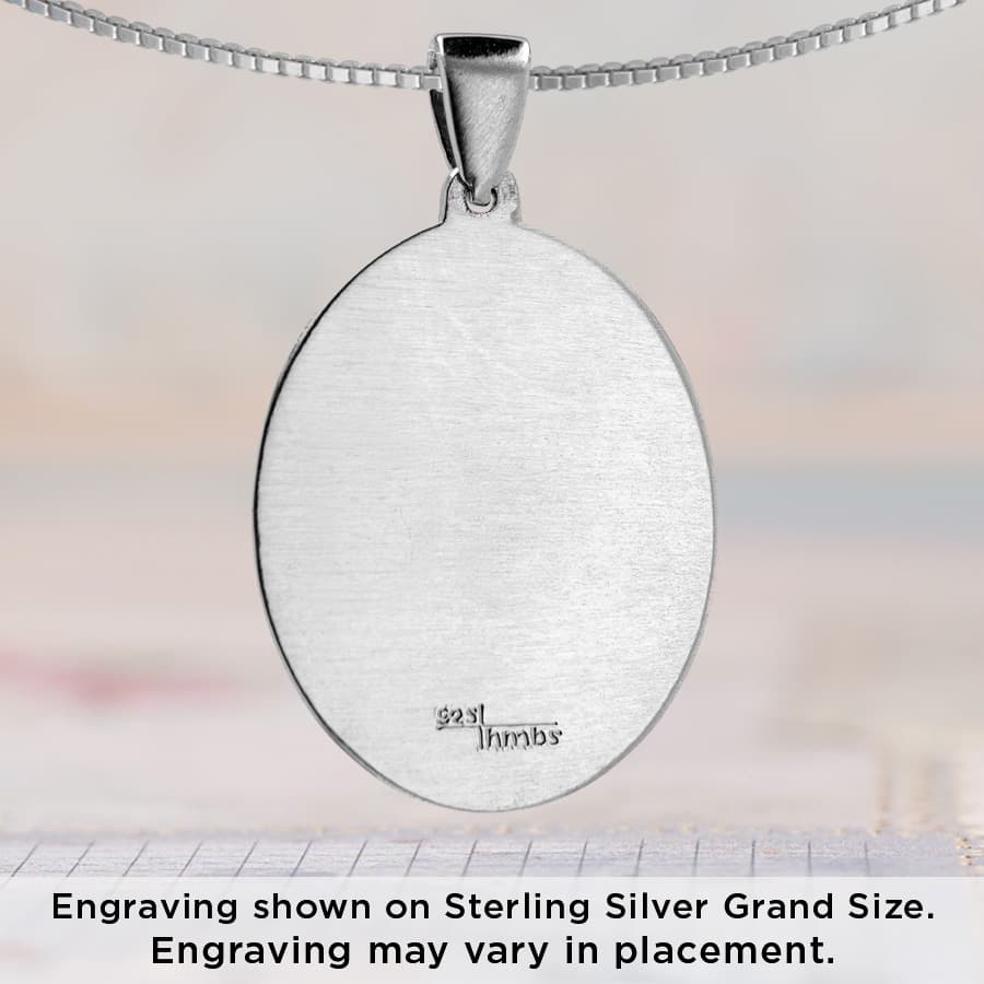 Full Fingerprint Classic Grand Pendant with Overlay - thumbnail 4