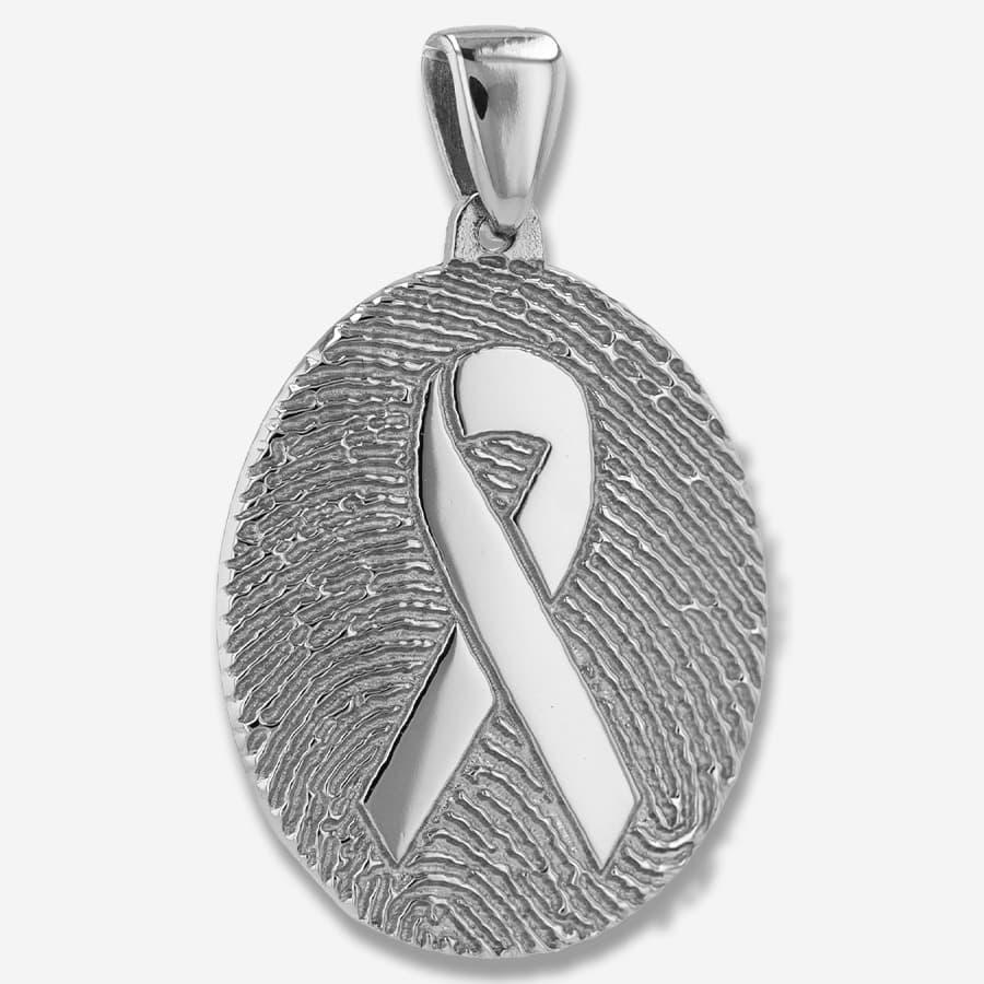 Full Fingerprint Classic Grand Pendant with Overlay
