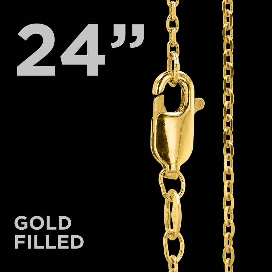 24″ Cable Chain – Gold Filled