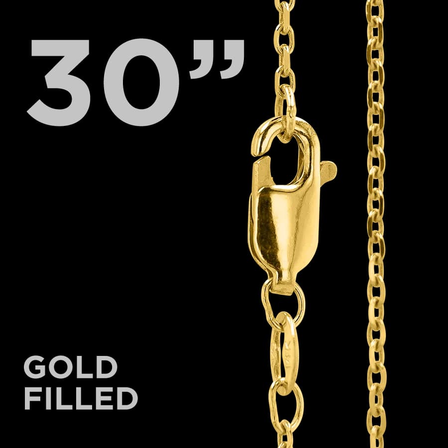 30″ Cable Chain – Gold Filled