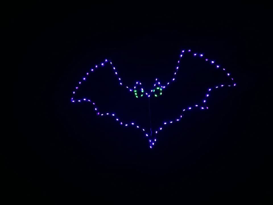 Small Bat – Set of 3 – 15″ Wire Frame Rice Light