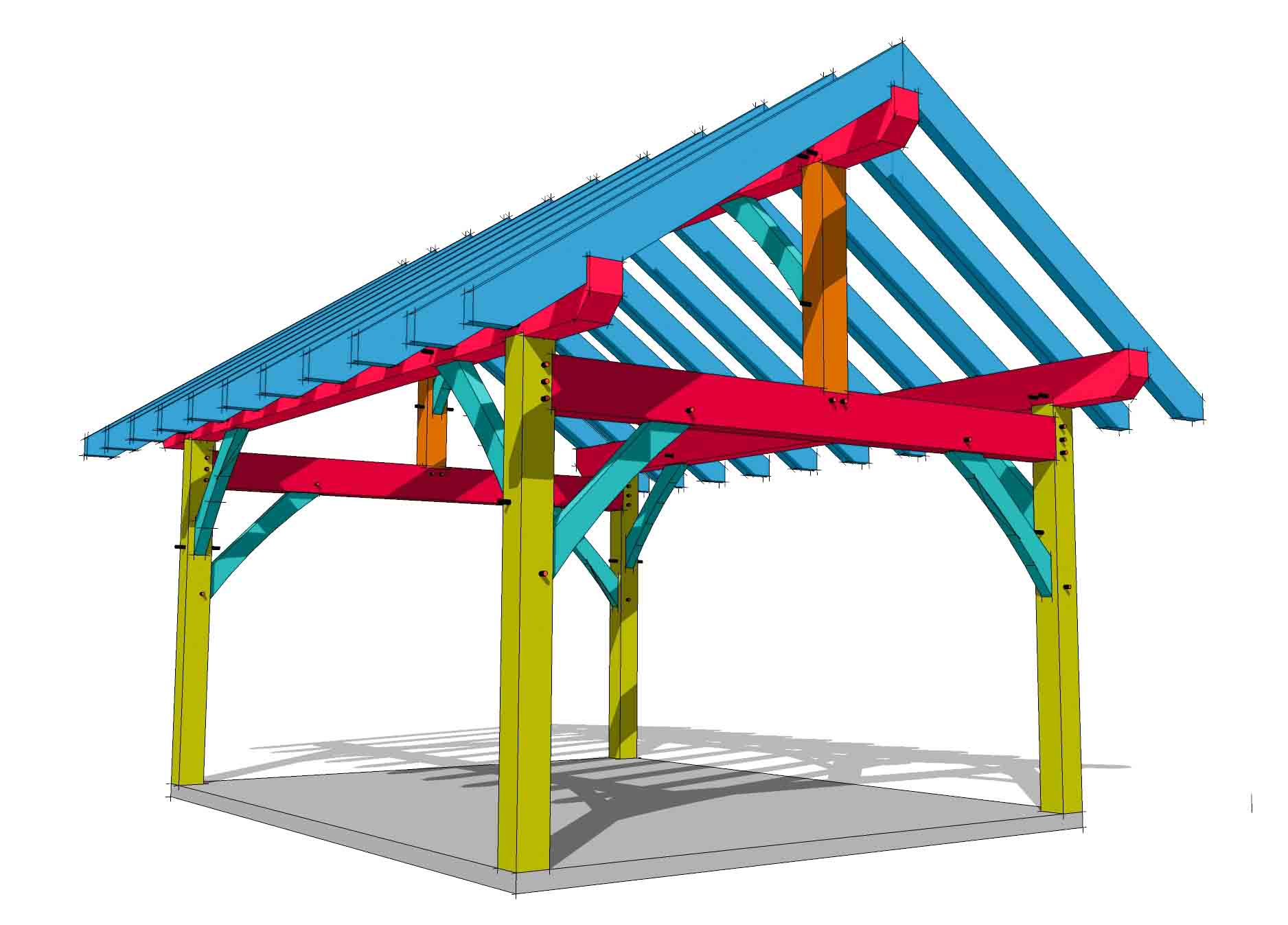 Timber Frame Pavilion Plan Bundle #1 - thumbnail 3