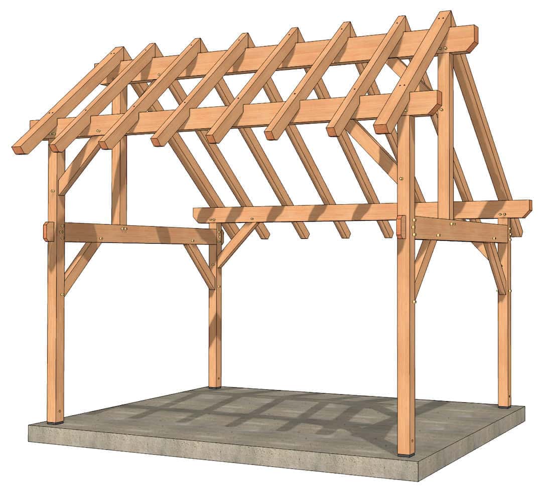 12×16 Saltbox Plan - thumbnail 7