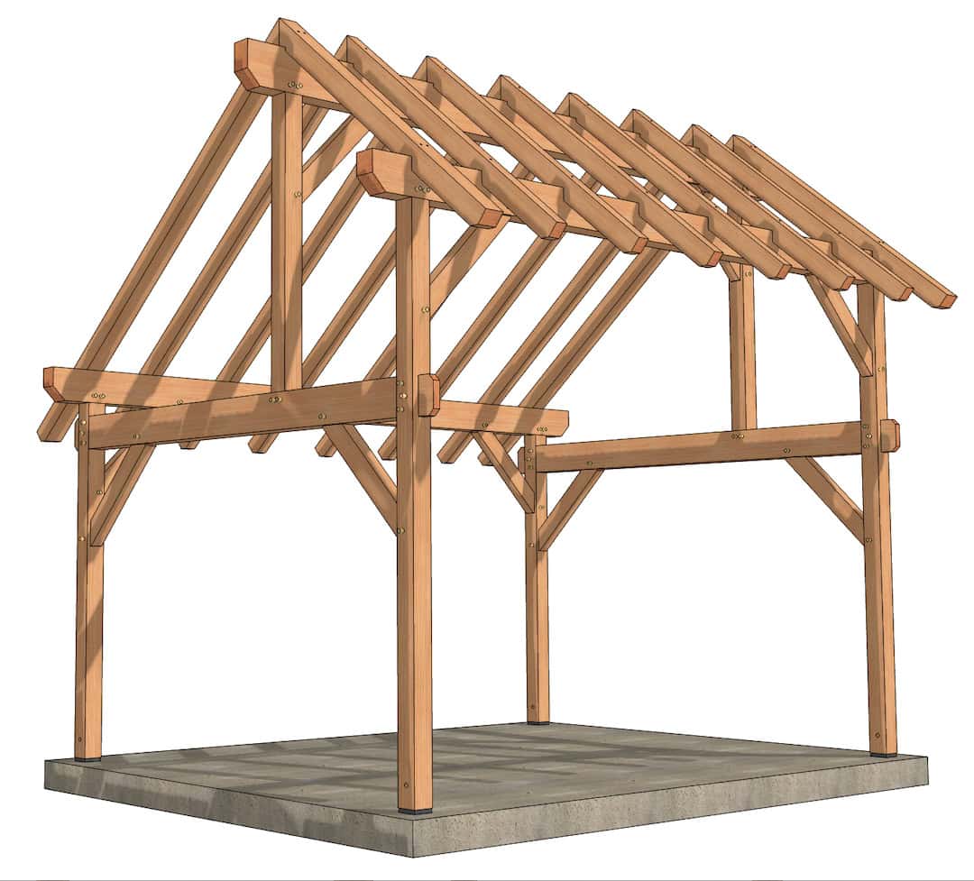 12×16 Saltbox Plan - thumbnail 5