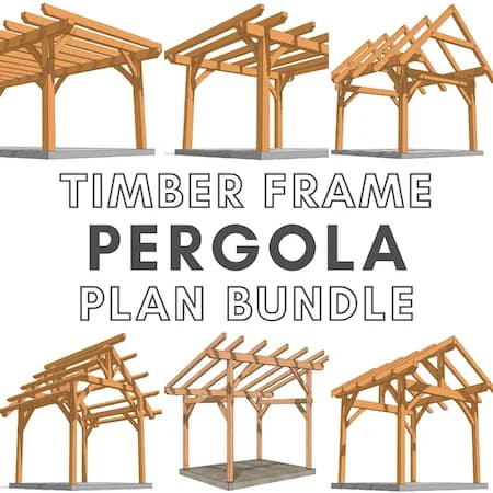 Timber Frame Pergola Plan Bundle #1