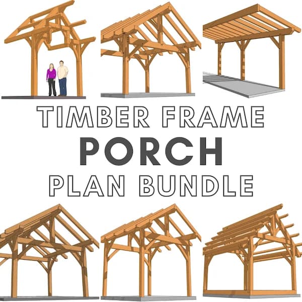 Timber Frame Porch Plan Bundle #1