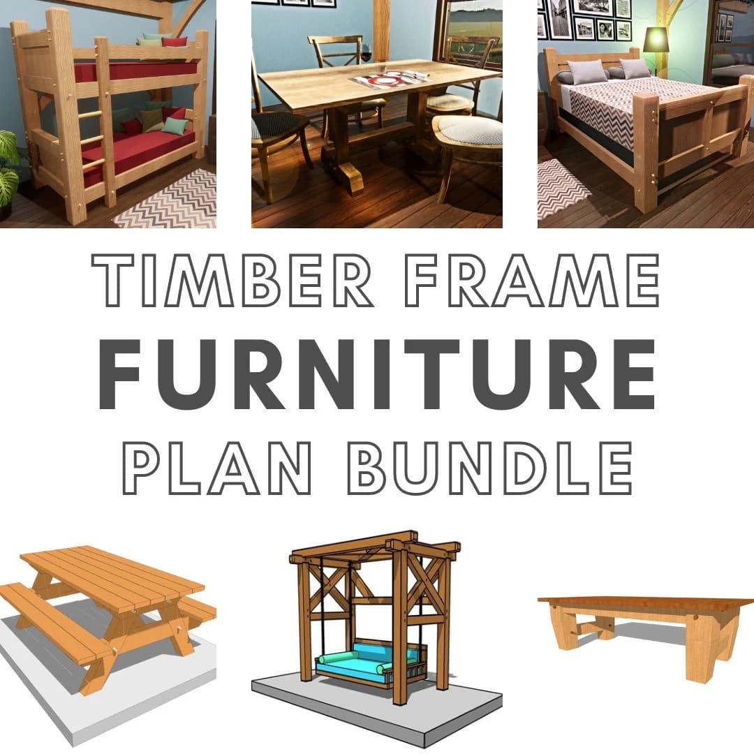 Timber Frame Furniture Plan Bundle #1