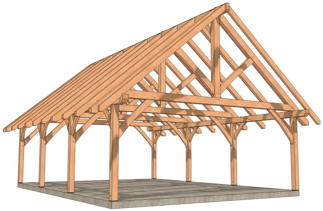26×36 Timber Frame Pavilion Plans