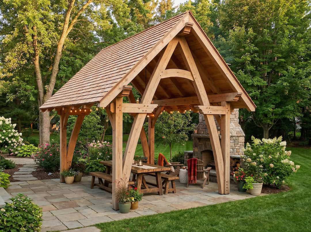 12×16 Cruck Timber Frame