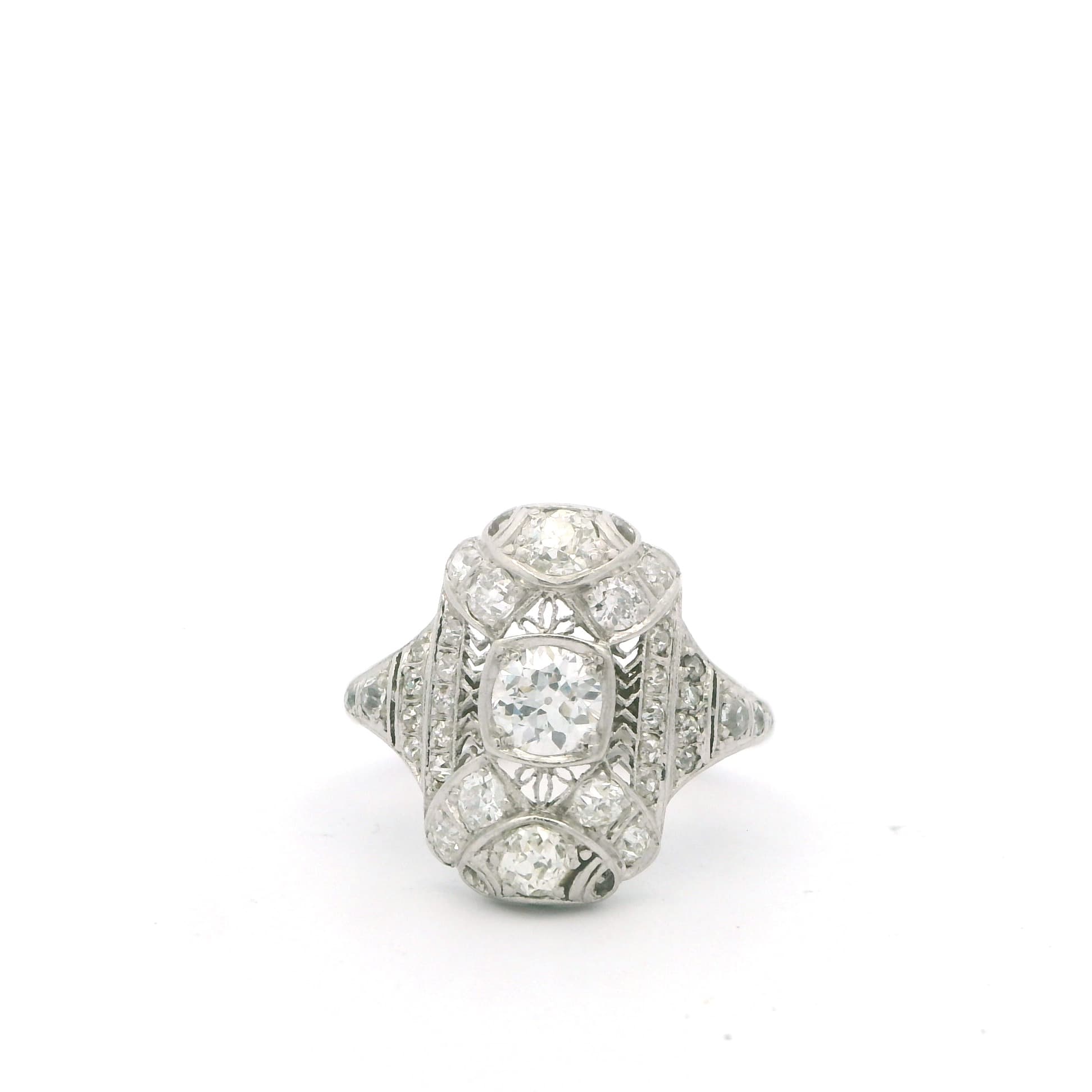 1920’s Filigree and Diamond Ring - thumbnail 8