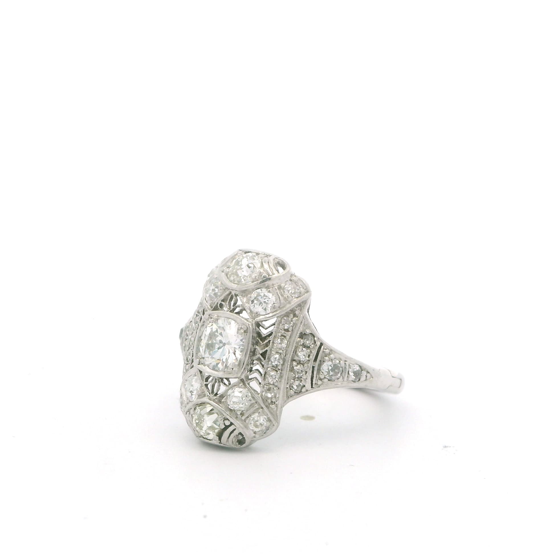 1920’s Filigree and Diamond Ring - thumbnail 6