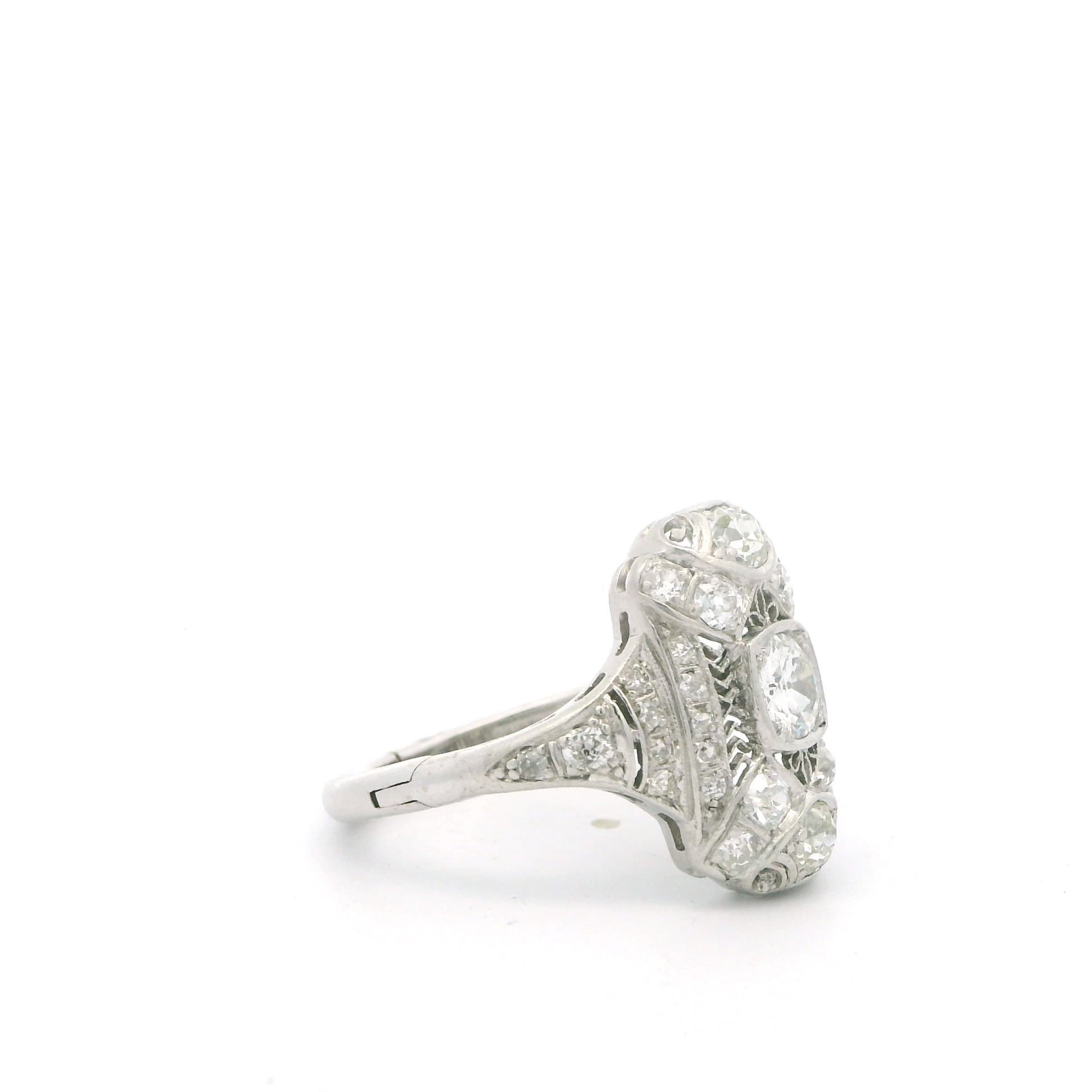 1920’s Filigree and Diamond Ring - thumbnail 4