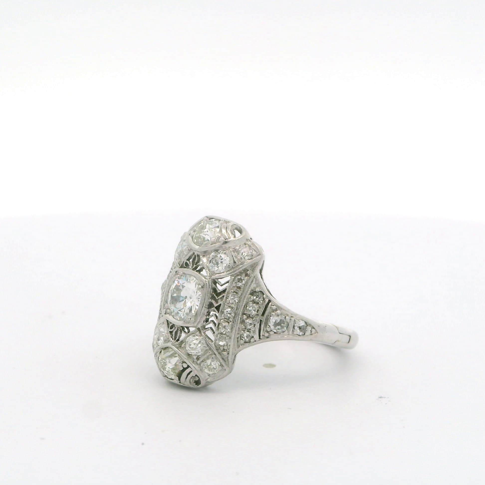 1920’s Filigree and Diamond Ring - thumbnail 7