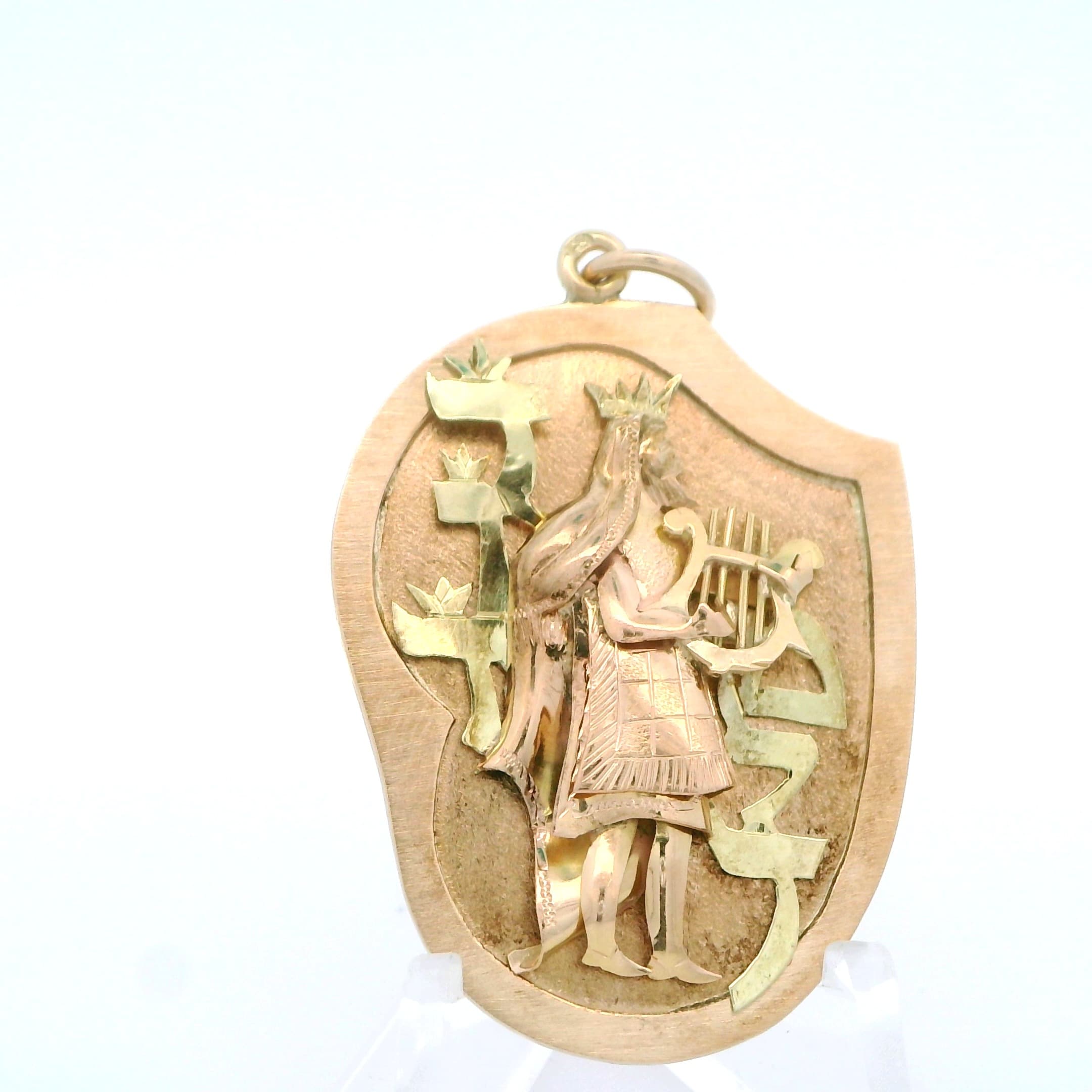 14k Gold King David Charm - thumbnail 4