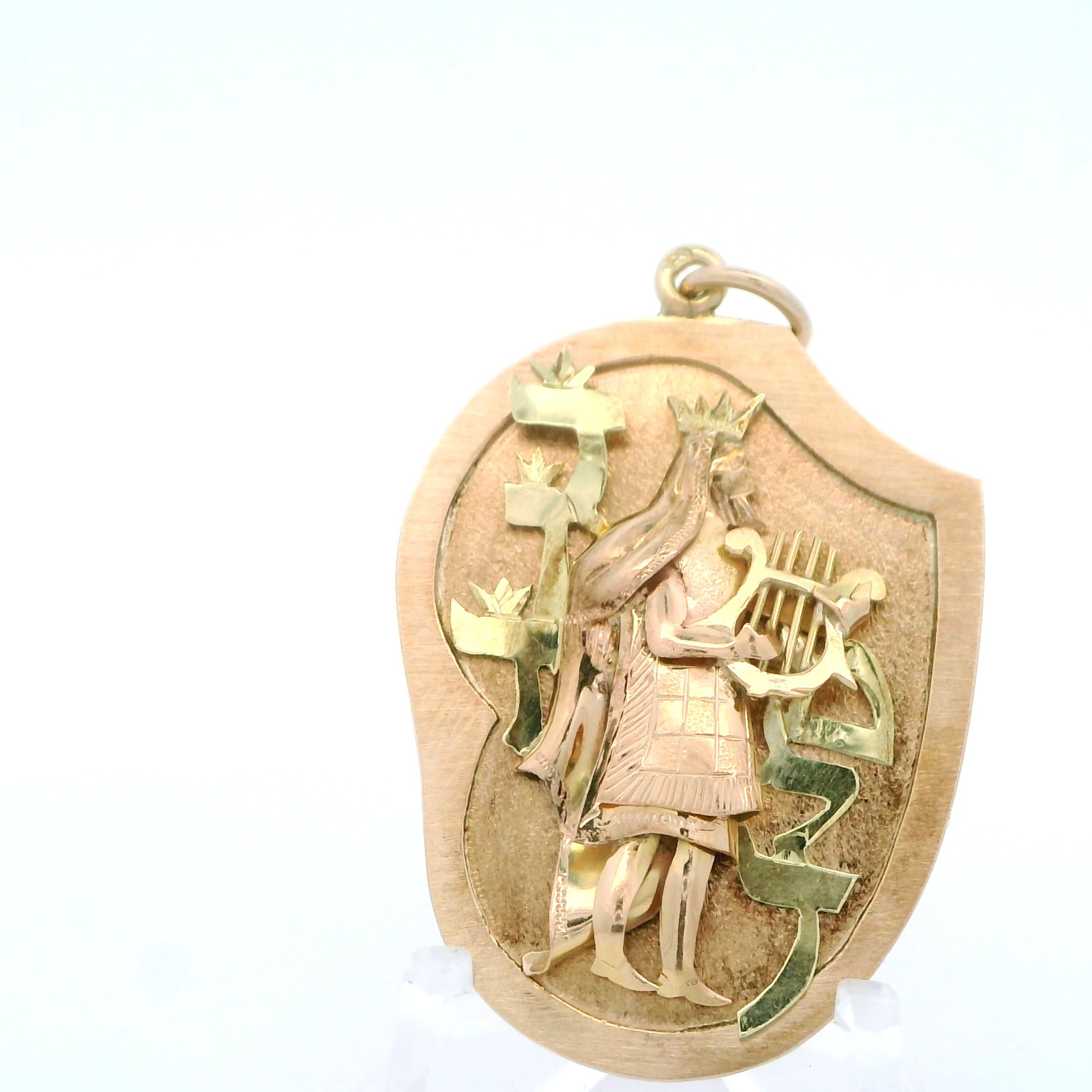 14k Gold King David Charm - thumbnail 7