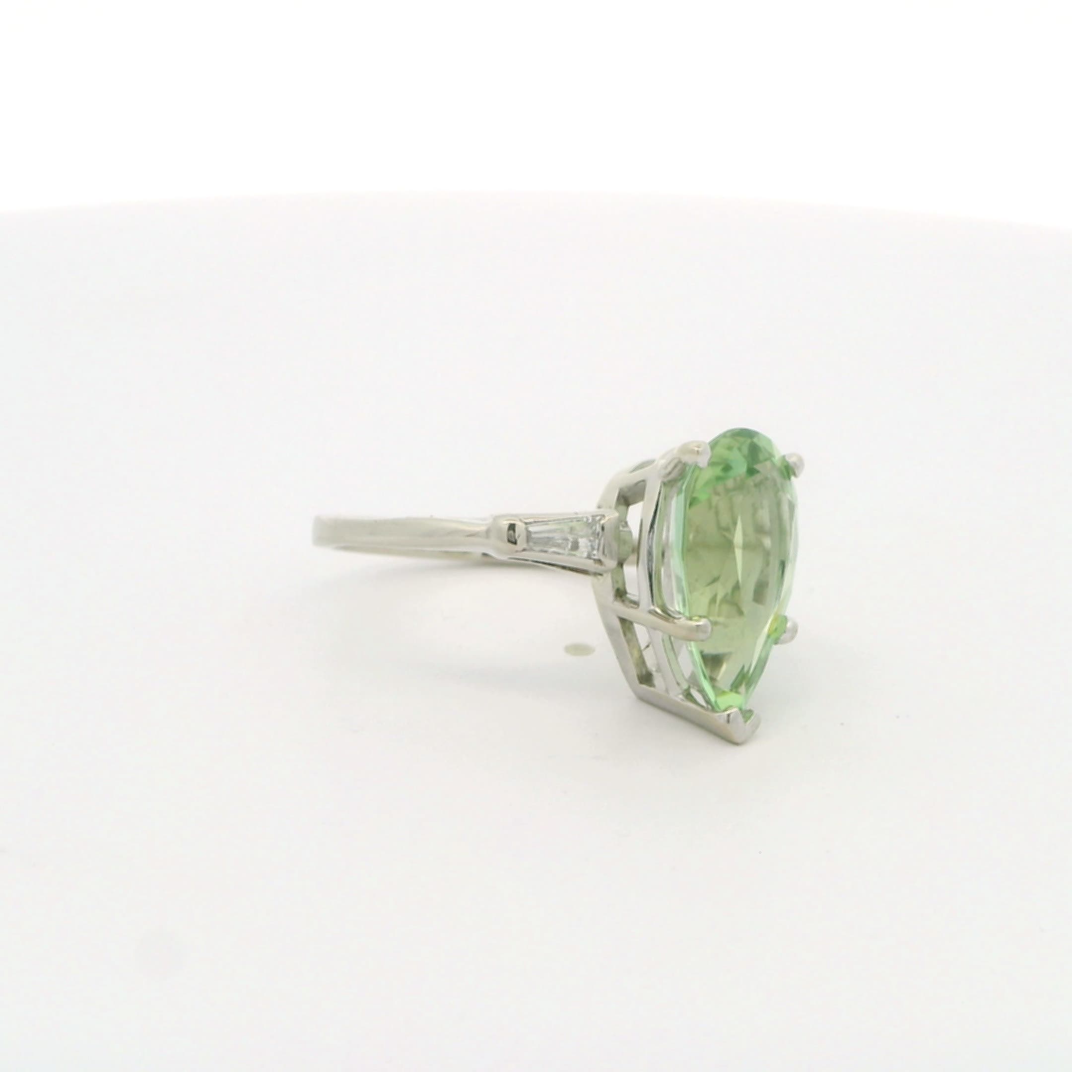 Vintage Mint Tourmaline Ring - thumbnail 8
