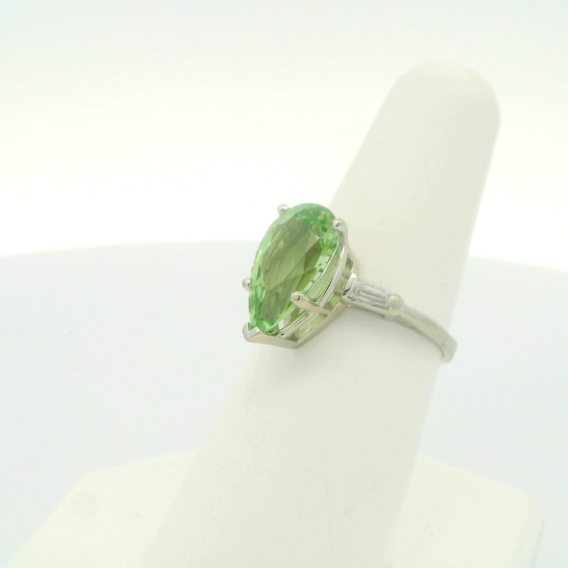 Vintage Mint Tourmaline Ring - thumbnail 2