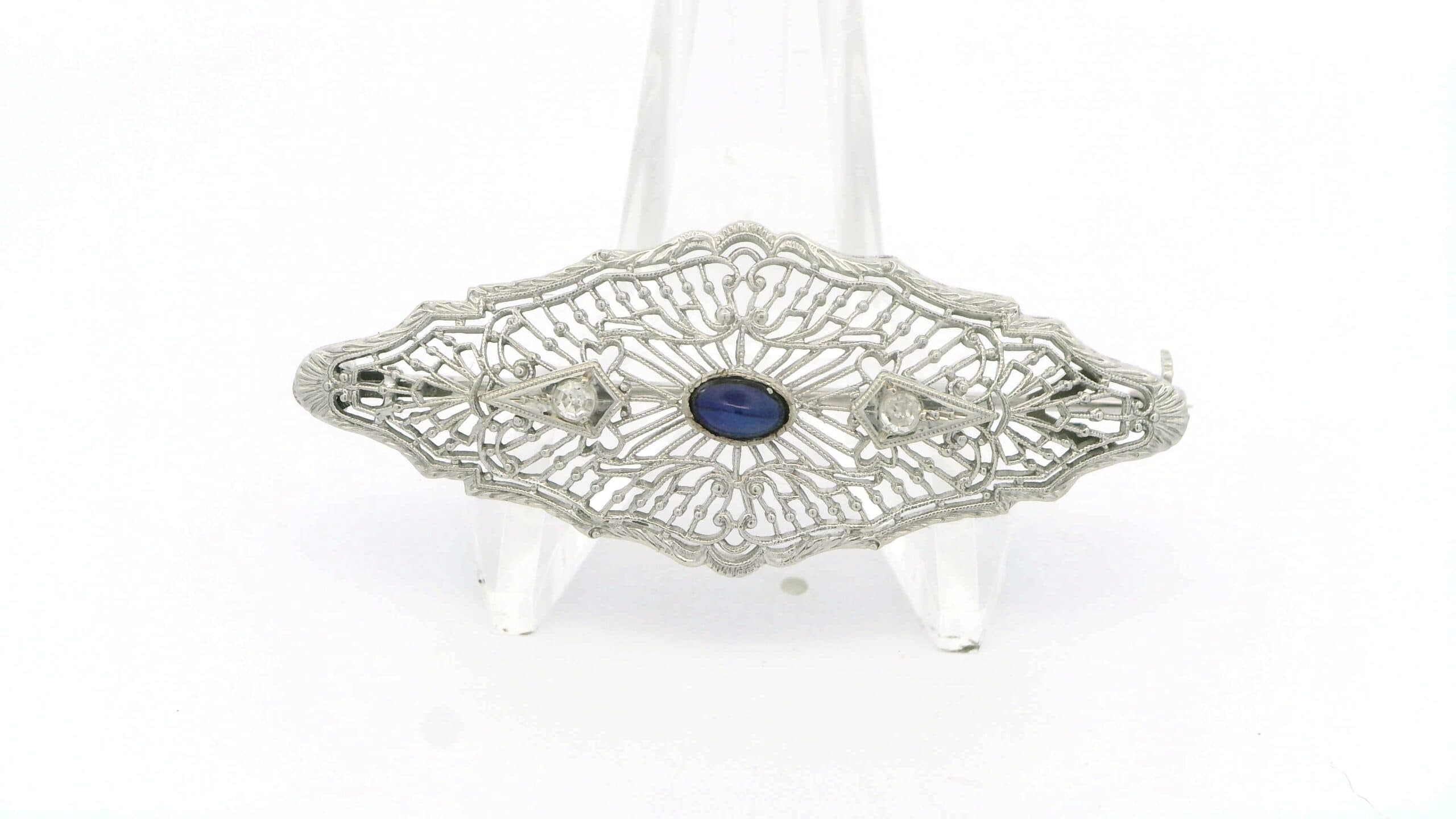 1920s 14K Art Deco Brooch - thumbnail 7