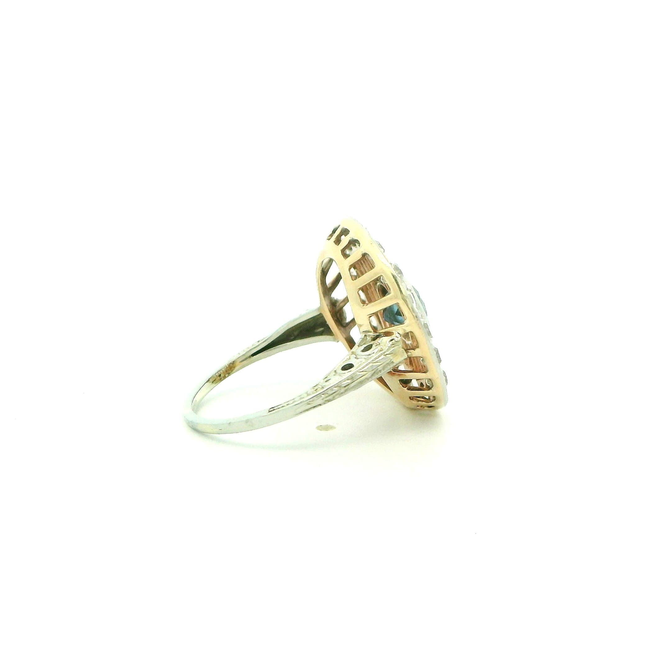18K White Gold 1920s Ring - thumbnail 7