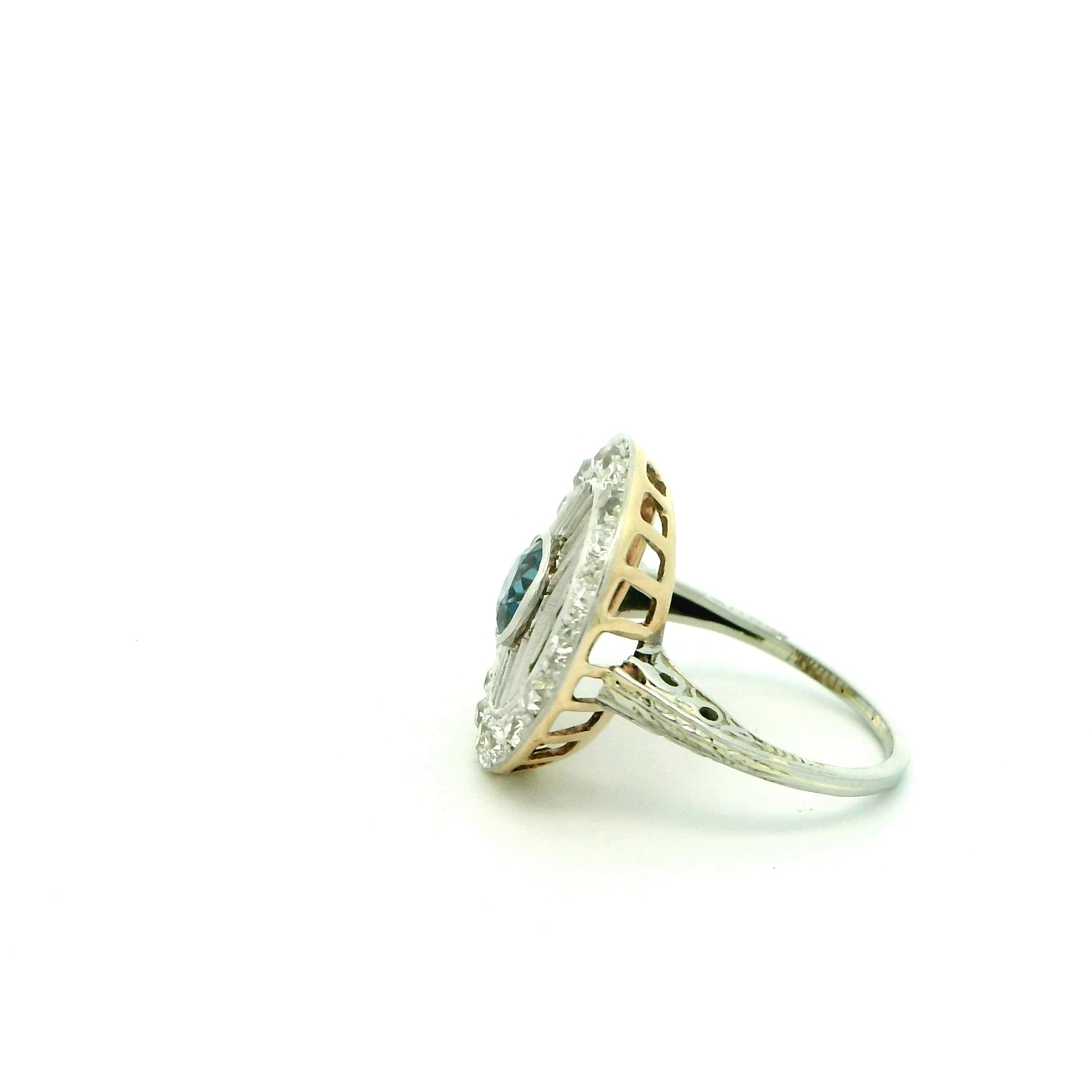 18K White Gold 1920s Ring - thumbnail 3