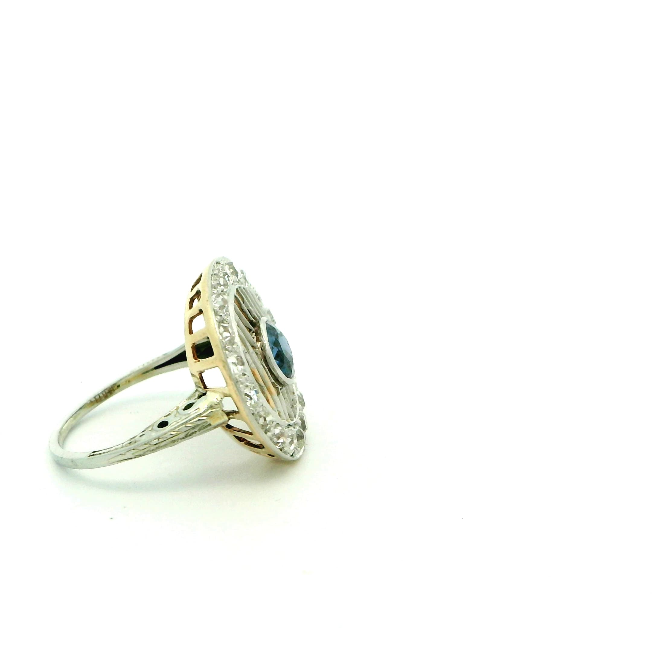 18K White Gold 1920s Ring - thumbnail 2