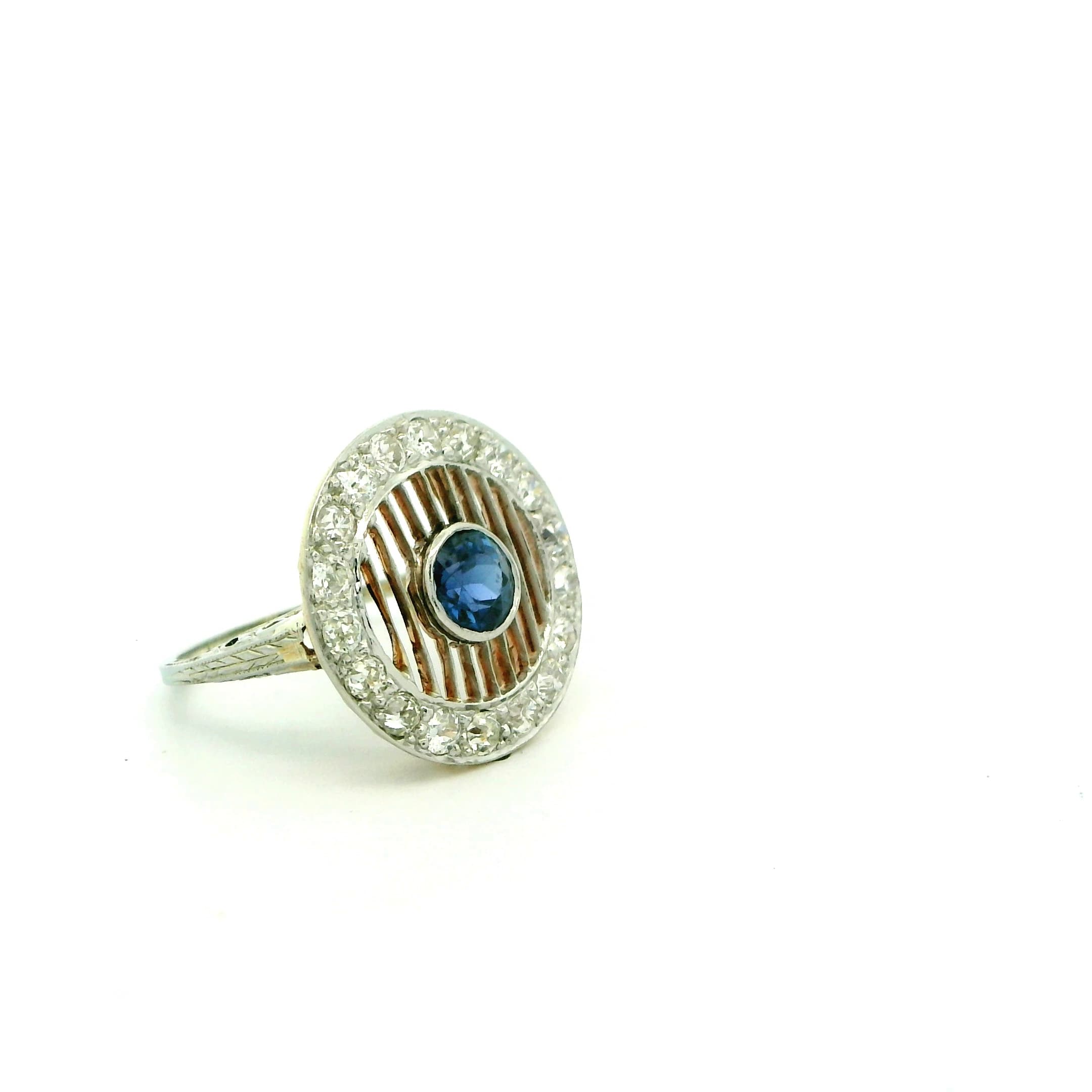 18K White Gold 1920s Ring - thumbnail 9