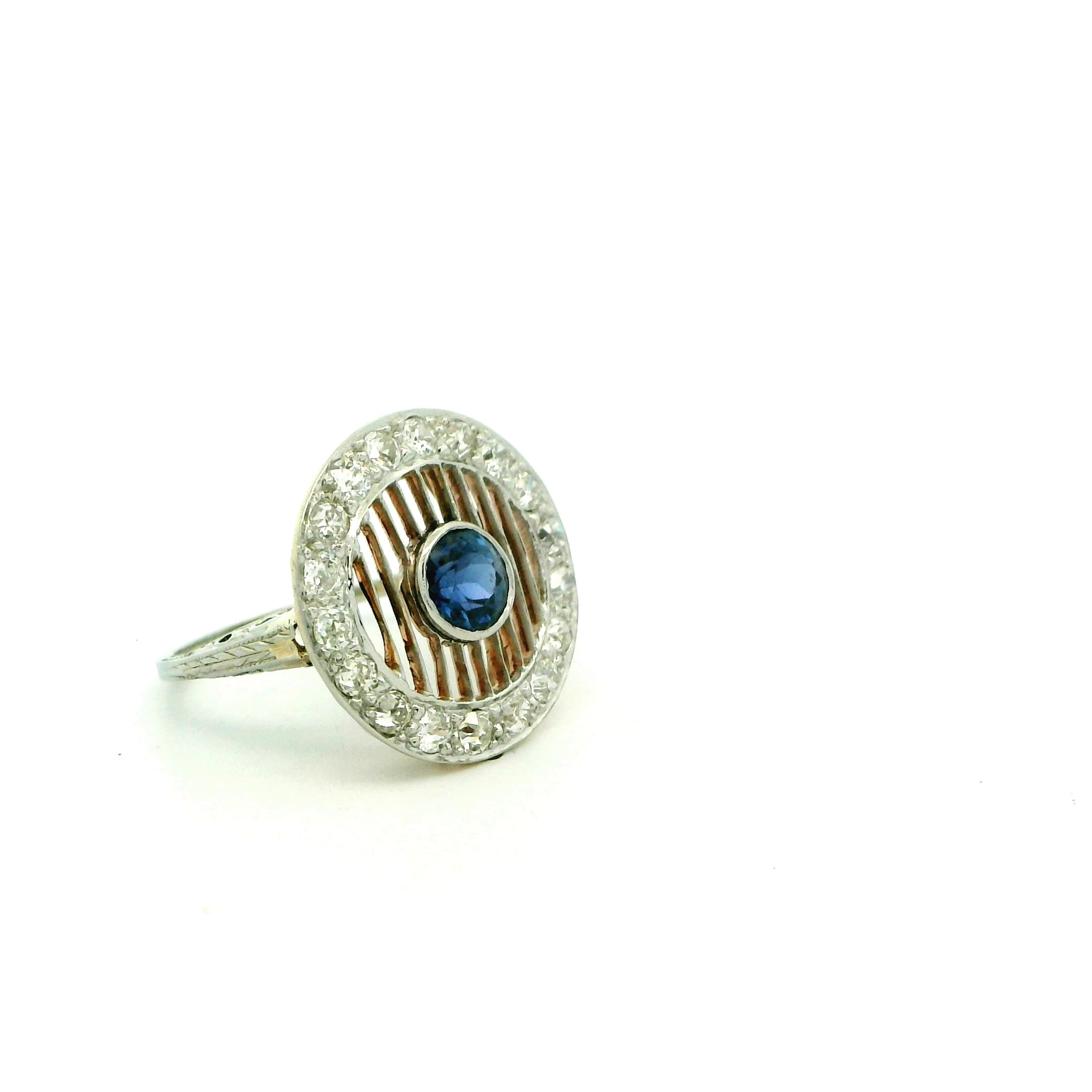 18K White Gold 1920s Ring - thumbnail 6