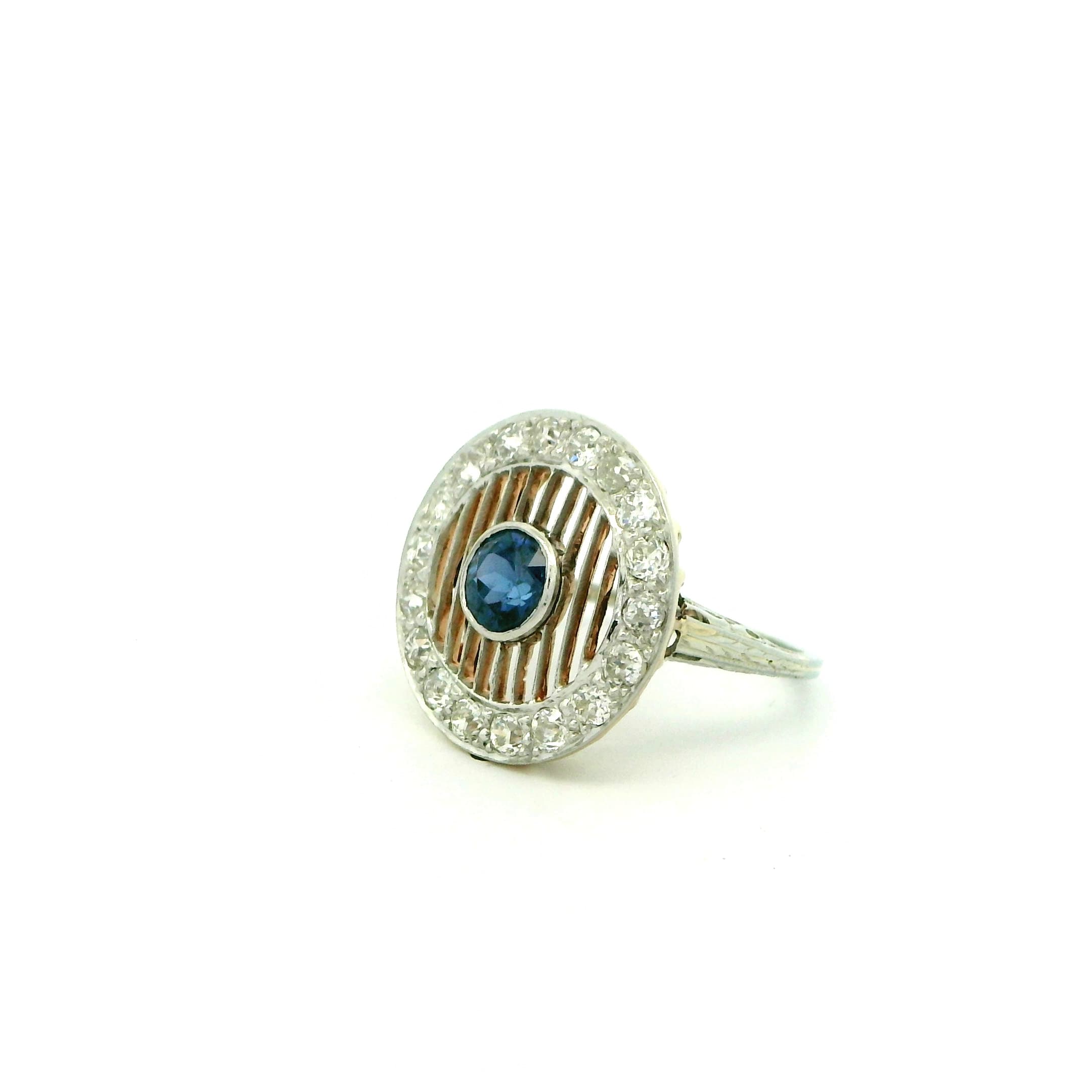 18K White Gold 1920s Ring - thumbnail 5