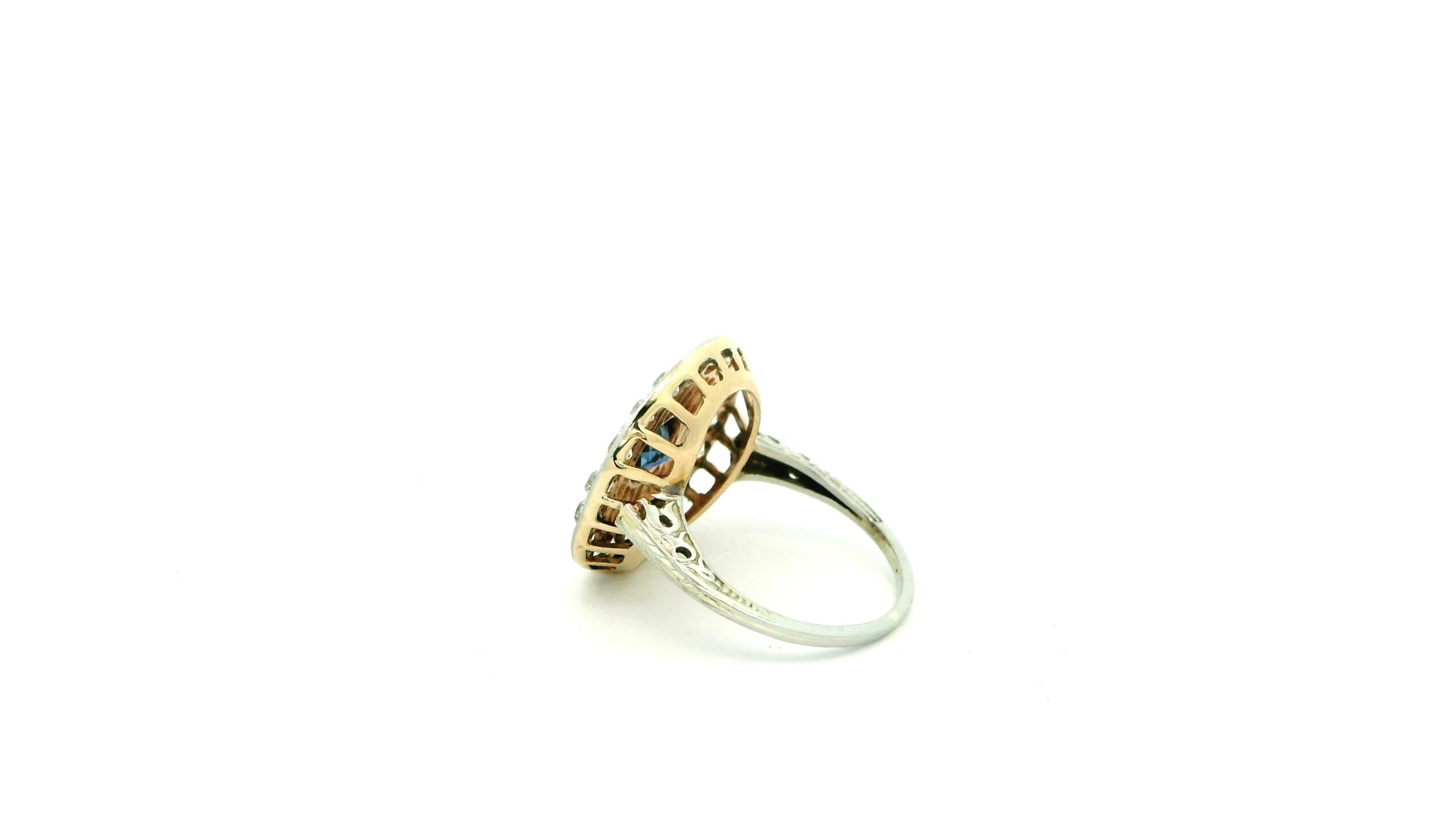 18K White Gold 1920s Ring - thumbnail 4