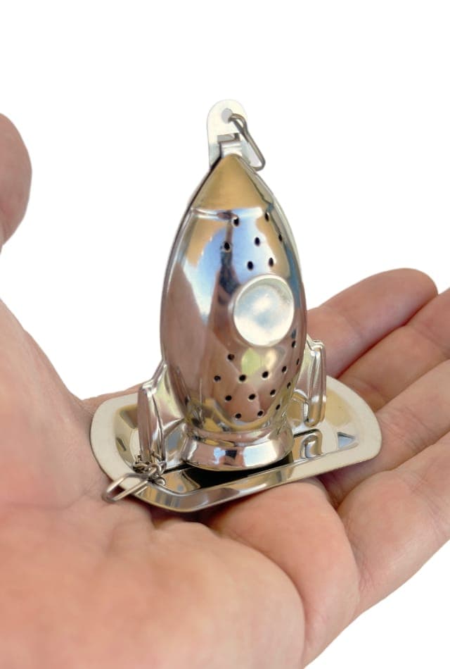 Rocket Tea Infuser Shiny Silver Steel - thumbnail 2
