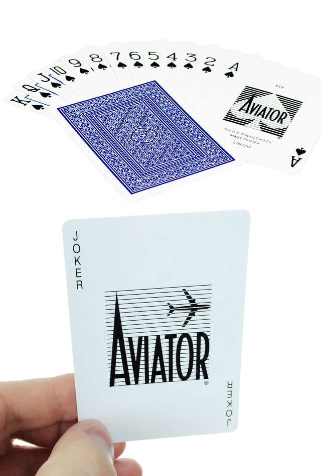 Aviator Playing Cards Blue Poker Size 1929 - thumbnail 4