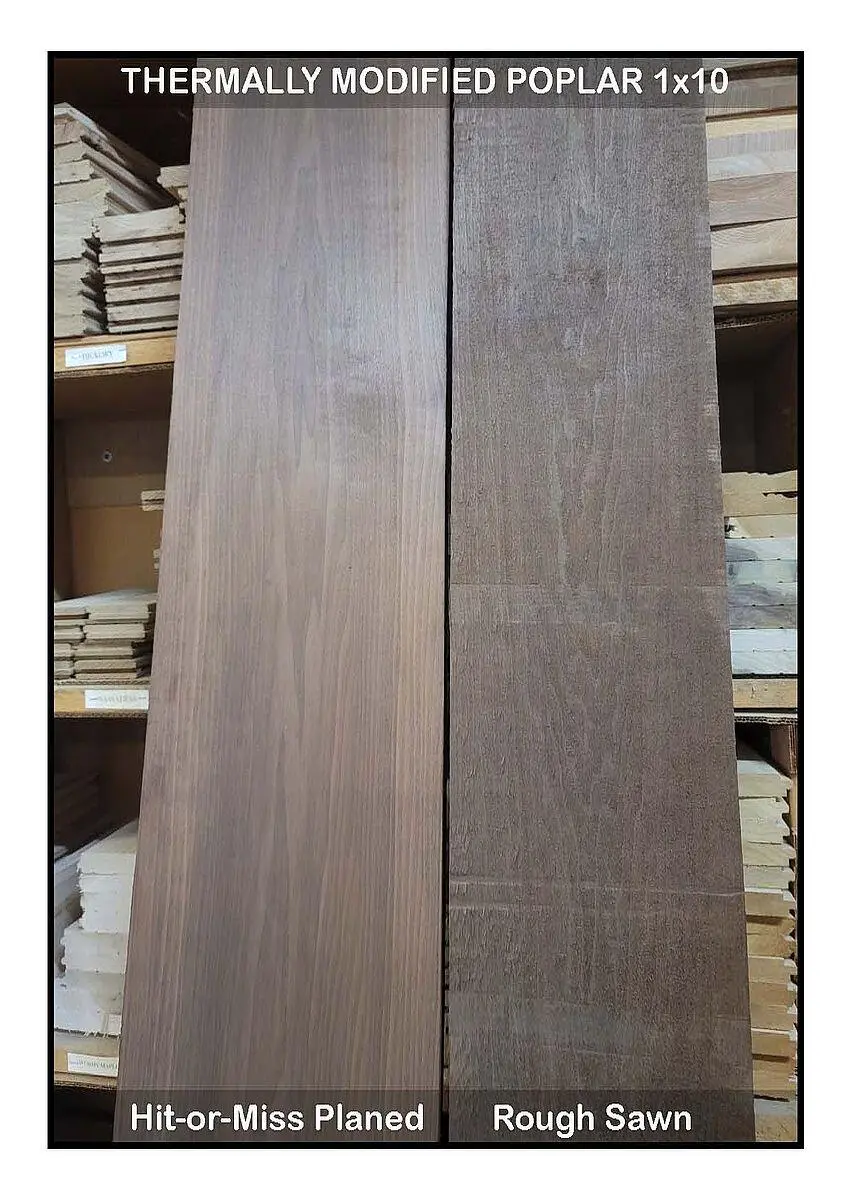 Random Width Lumber Thermally Modified KD #1 Poplar